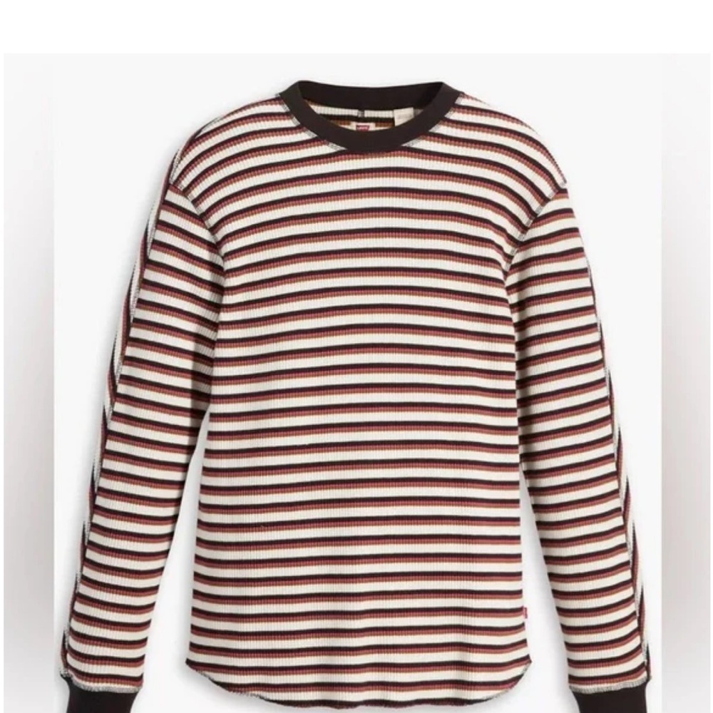 Levi's multicolor  Striped Long Sleeve waffle knit Shirt